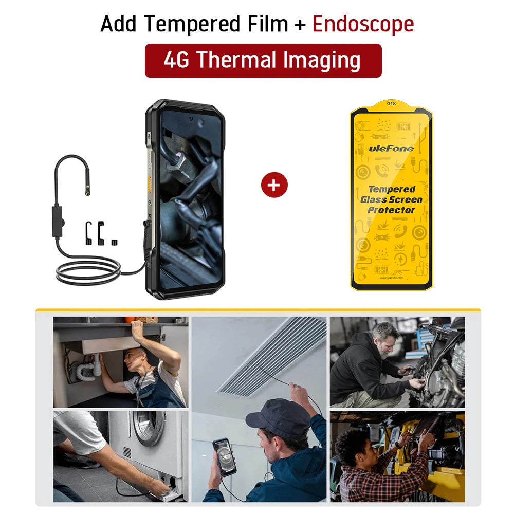 Ulefone Armor 27T 4G 10600mAh Rugged Phone Android 15 Smartphone 24GB +256GB  6.78"FHD+ 120Hz 64MP Night Vision Camera NFC