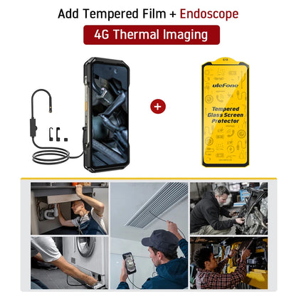 Ulefone Armor 27T 4G 10600mAh Rugged Phone Android 15 Smartphone 24GB +256GB  6.78"FHD+ 120Hz 64MP Night Vision Camera NFC