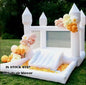 Inflatable Bounce House 5.6*3.3*3M White Jumping Castle For Kids Bouncy Castle Withe For Kids Outdoor Toys With Blower Slide