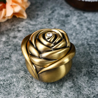 Mini Metal Rose Bud Pet Urns Ashes Cremation Memorials Gifts Small Animal Urns Ash Souvenir Funeral Keepsake Ashes Box Pets