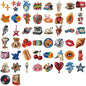 50/100Pcs Retro Y2K Aesthetic Stickers, Vintage Cartoon Vinyl Decals for Laptops, Water Bottles, Guitars, Journals, Notebook