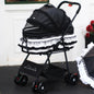 LDAIELLE High-end  Pet cart Small and light foldable Yorkshire outdoor travel