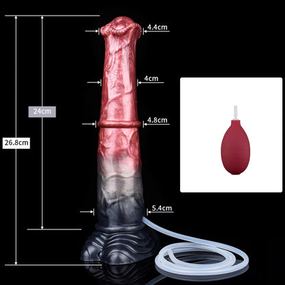 NNSX Horse Squirting Anal Plug Dildo Ejaculation Penis with Strong Sucker G-spot Stimulation Silicone Erotic Sex Toys For Woman