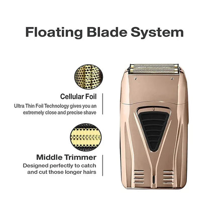 Replacement Foil and Cutter Compatible with Andis 17220/17230 Shaver ProFoil Rose Gold