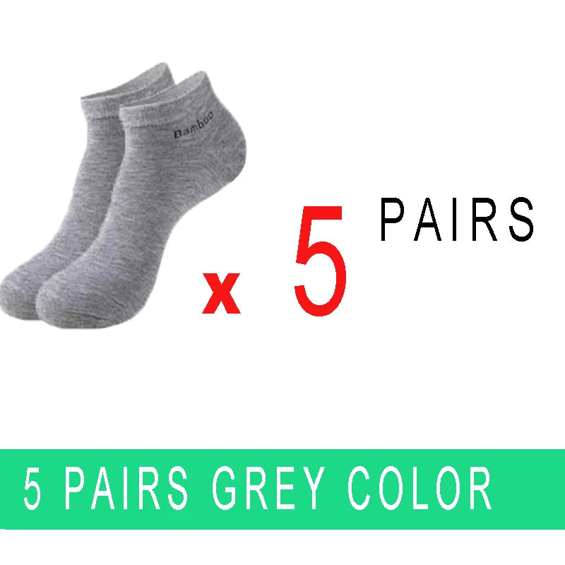 5/10/15/20 Pairs Bamboo Fiber Ankle Socks Men’s And Women Soft And Breathable Boat Socks Men Gifts Spring Summer Short Socks