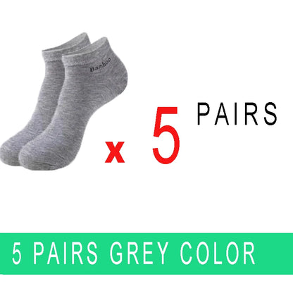 5/10/15/20 Pairs Bamboo Fiber Ankle Socks Men’s And Women Soft And Breathable Boat Socks Men Gifts Spring Summer Short Socks