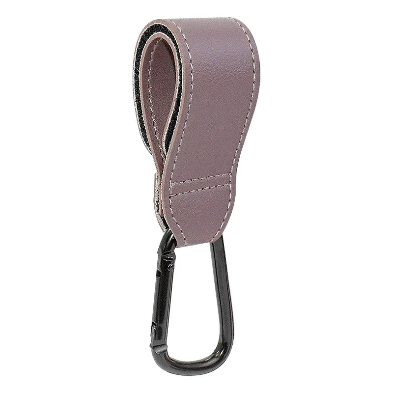 1/2pcs PU Leather Baby Bag Stroller Hook Pram Cart Organizer 360 Degree Rotatable Hook High-quality Crochet Stroller Accessories