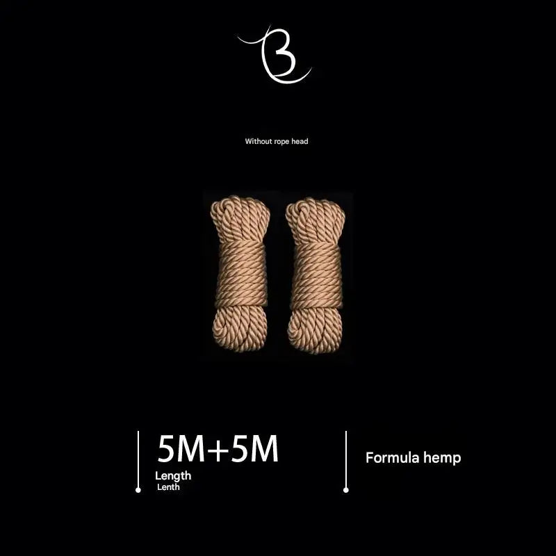 10m Shibari Bondage Rope,Soft Jute for Japanese Rope Art,Skin-Friendly for Beginners,Natural Color Skin-Safe Jute Couples Play