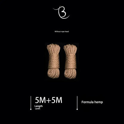 10m Shibari Bondage Rope,Soft Jute for Japanese Rope Art,Skin-Friendly for Beginners,Natural Color Skin-Safe Jute Couples Play