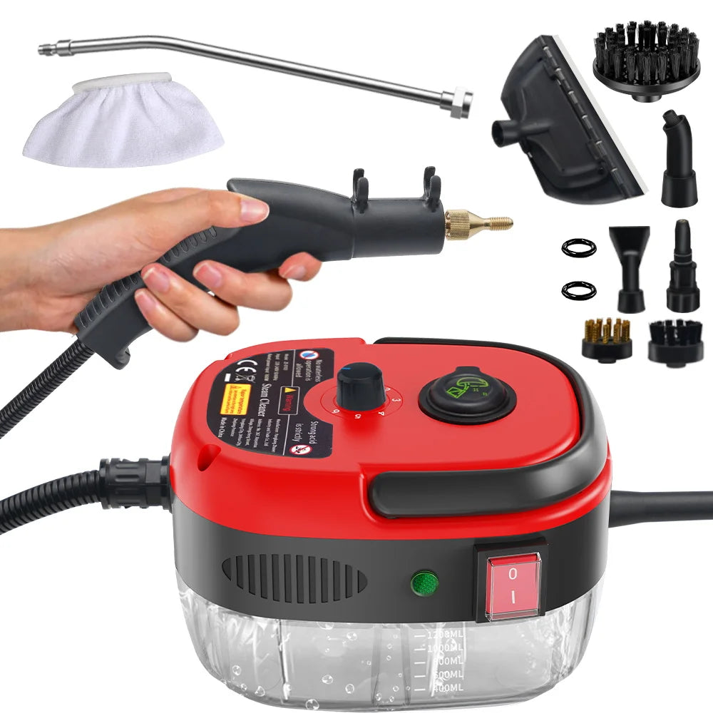 Multifunctional Handheld High Pressure Steam Cleaner Portable Household Steam Machine for Kitchen Hood Home Car Cleaning