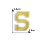 26 English gold letters Hot-melt adhesive ironing embroidery Patch DIY sewing decorative clothes patch