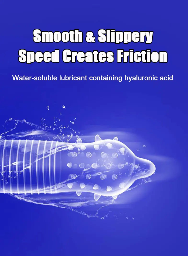 Ultra Thin Condoms Sex Toys for Men Nature Rubber Latex Condom Hyaluronic Acid Lubricant Vagina Moist Sex Shops Adult Product