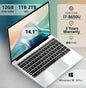 2026 Portable Windows 11 Pro Laptops Intel Core I7 8650U 16GB RAM 1TB SSD Office Gamer Study Notebook Computer PC