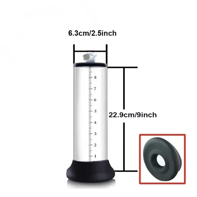 Male Penis Enlarger Vacuum Pump Penis Enlargement Enhancer Adult Sex Toy for Men Lasting Trainer Erotic Products Vacuum Cylinder