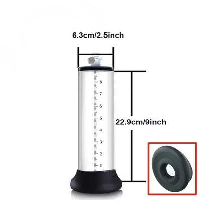 Male Penis Enlarger Vacuum Pump Penis Enlargement Enhancer Adult Sex Toy for Men Lasting Trainer Erotic Products Vacuum Cylinder