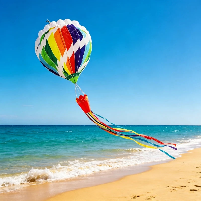 Hot Air Balloon kite flying soft kites nylon inflatable kites dragon for adults kite string winder parachute kites factory pipa