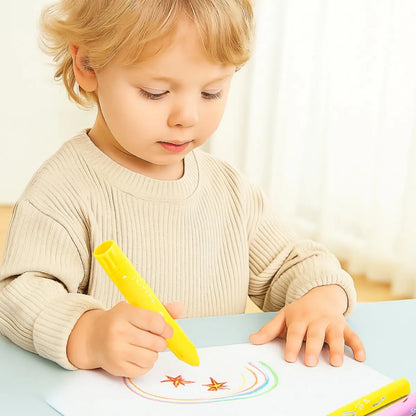 8/12 Colors Crafts Paint Sticks Color Solid Painting Stick Washable Paint Sticks Drawing Graffiti Art for Kids and Students