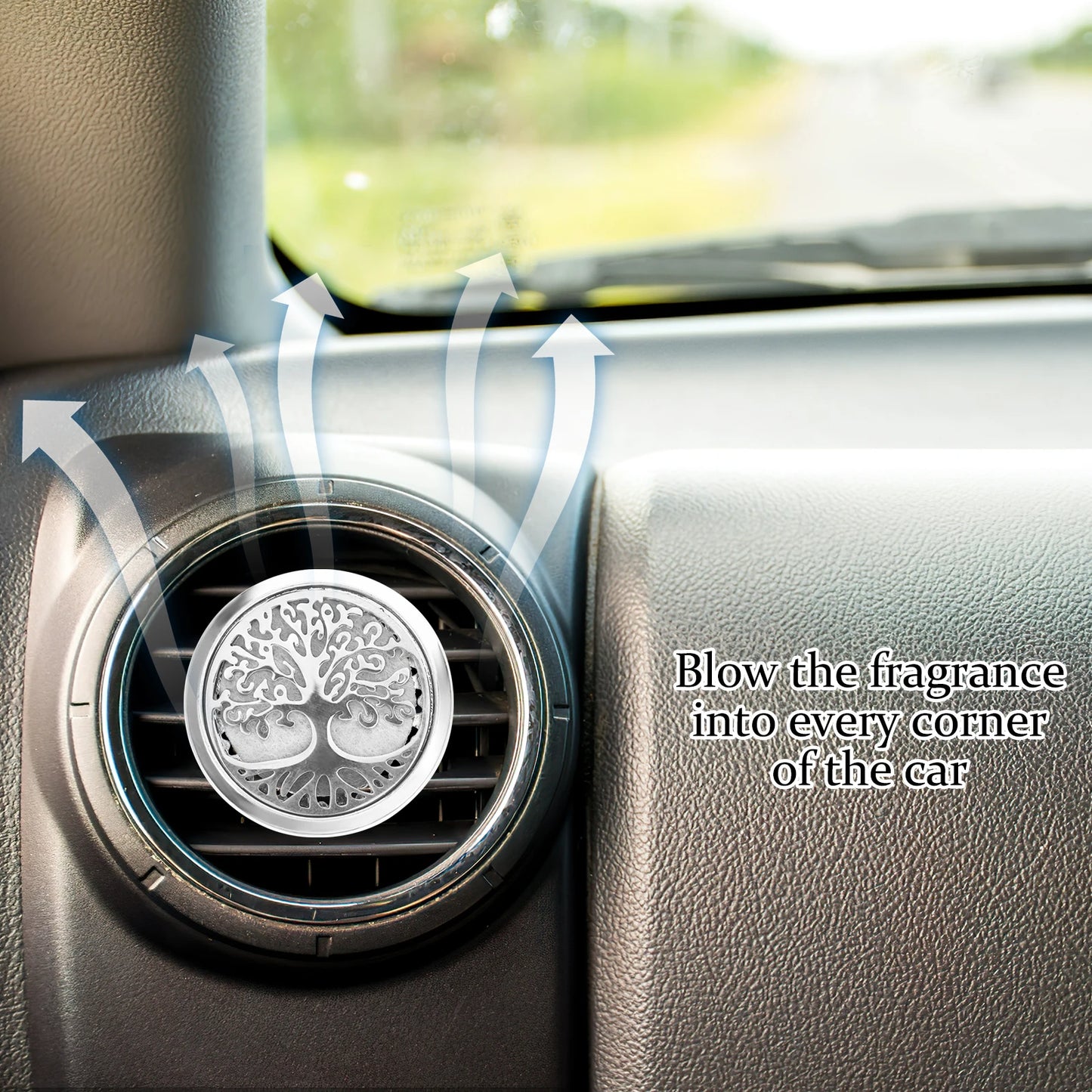 50pcs Perfume Diffuser Cotton Pads Refill Pads for Essential Oil Necklace Aroma Pendant Car Air Freshener Interior Accessories