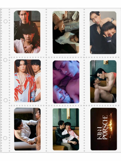 8PC/SET Bbbuild MileApo Jeffbarcode Poster Small Double-side Rounded Cards Thai TV KinnPorsche Drama Stills 8.6*5.4cm Photo Card