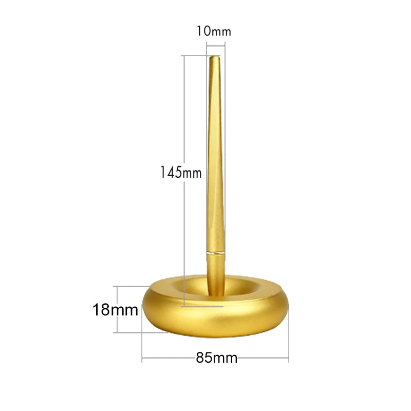 New Creative Aluminum Alloy Magnetic Levitation Self Supporting Signature Pen Business Office Swing Freely Not Fall Pen Gift Box