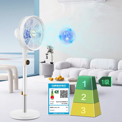 DC Inverter Tower Fan, Ultra Quiet 12-Speed Standing Fan with Remote, Energy Saving Oscillating Fan for Living Room/Bedroom
