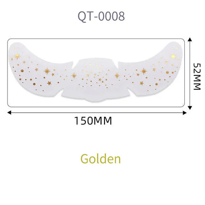 1pc Hot Stamping Freckles Makeup Sticker Metallic Radiation Golden Silver  Fake Freckles Temporary Tattoo Stickers Face Makeup