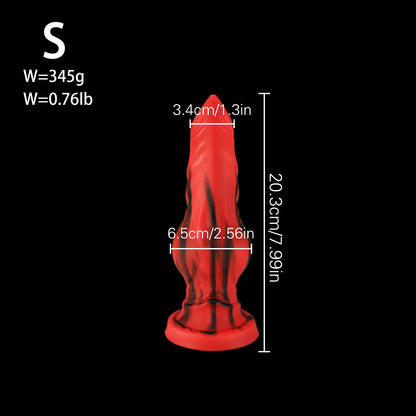 18+ Soft Silicone Dog Knot Dildo Penis Animal Dildo Realistic Gigante Sexy Adult Red Black Colors Big Dildos Sexy TоY Xxl Sextoy