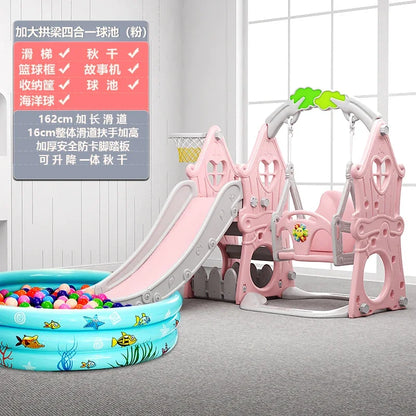Tqh Children Slide Indoor Home Child Baby Slide and Swing Combination Baby Small Toy Family Amusement Park
