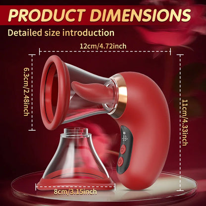 APP Control Clitoral Sucker Vibrator Tongue Licking Nipple Vagina Massager Clit Stimulator Female Masturbation Sex Toy for Women