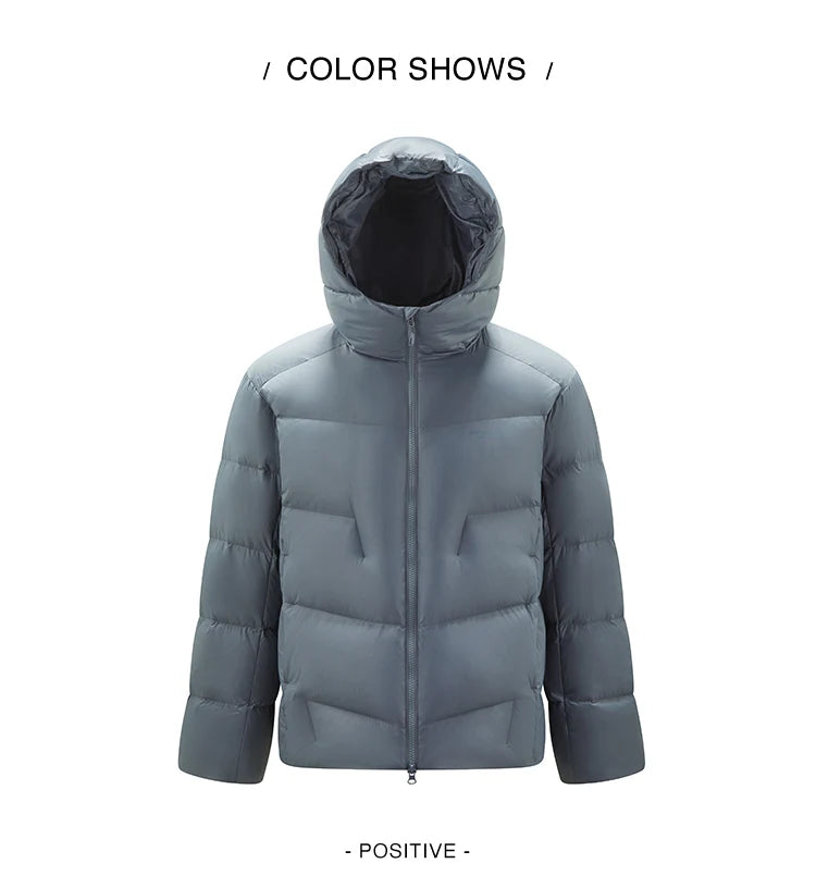 Semir Down Jacket Men Loose Hooded Puffer Three-Resistant Outerwear Heat-Generating Anti-Static 2026 New Winter Men's Wear