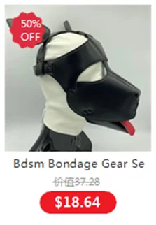Couple Bdsm Slave Bondage Games Erotic Costume of Leather Fist Mitts Gloves with Paw Padded for Puppy Traction Flirt Accessories