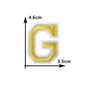 26 English gold letters Hot-melt adhesive ironing embroidery Patch DIY sewing decorative clothes patch