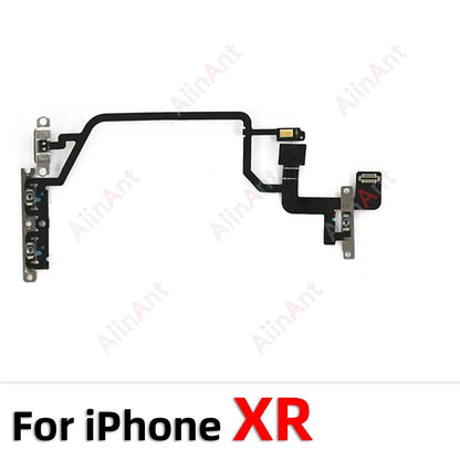 AiinAnt FlashLight Buttons Volume Power Flex Cable For iPhone 11 Pro X XR Xs Max 5s SE 6s 7 8 Plus SE 2 3 2020 2022 Repair Parts