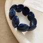 Acrylic Irregular Square Round Beaded Bracelet Bangle for Women Imitation Stone Chain Bracelet Hand Accessories Couple Gifts K