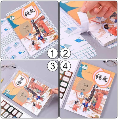 10-30Pcs A4/16K/22K Matte Clear Self-adhesive Book Cover Wrap Waterproof Textbook Skin Sleeve Students Book Wrapping Supplies