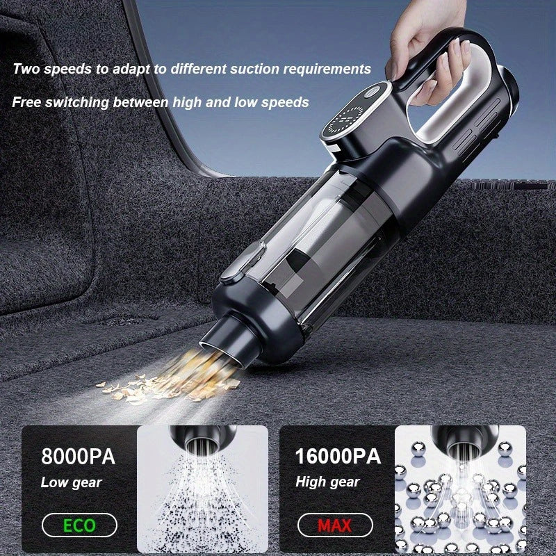 Handheld Wireless Vacuum Cleaner Strong Suction Mini Car and Home 18000Pa LED Screen Display Vacuum Cleaner One-Key Car Home Office Pet