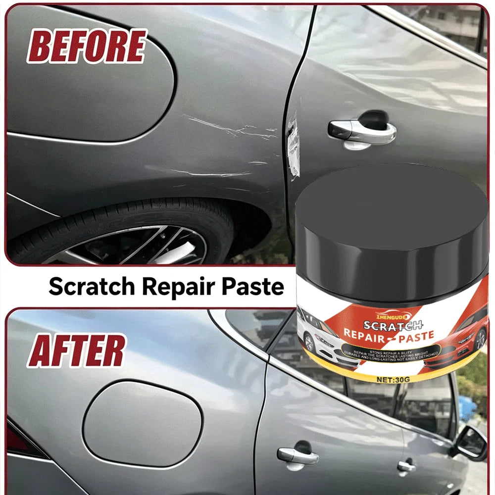 Car Wheel Hub Scratch Refurbishment Paste, Tire Rim Scratch Paint Repair Paste - Aluminum and Steel Rings Dent Restore Care