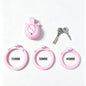 New Sissy Simulation Vagina Chastity Cock Cage Sex Toy with 4 Size Cock Ring Bdsm Penis Urethral Lock Adult Toy for Men