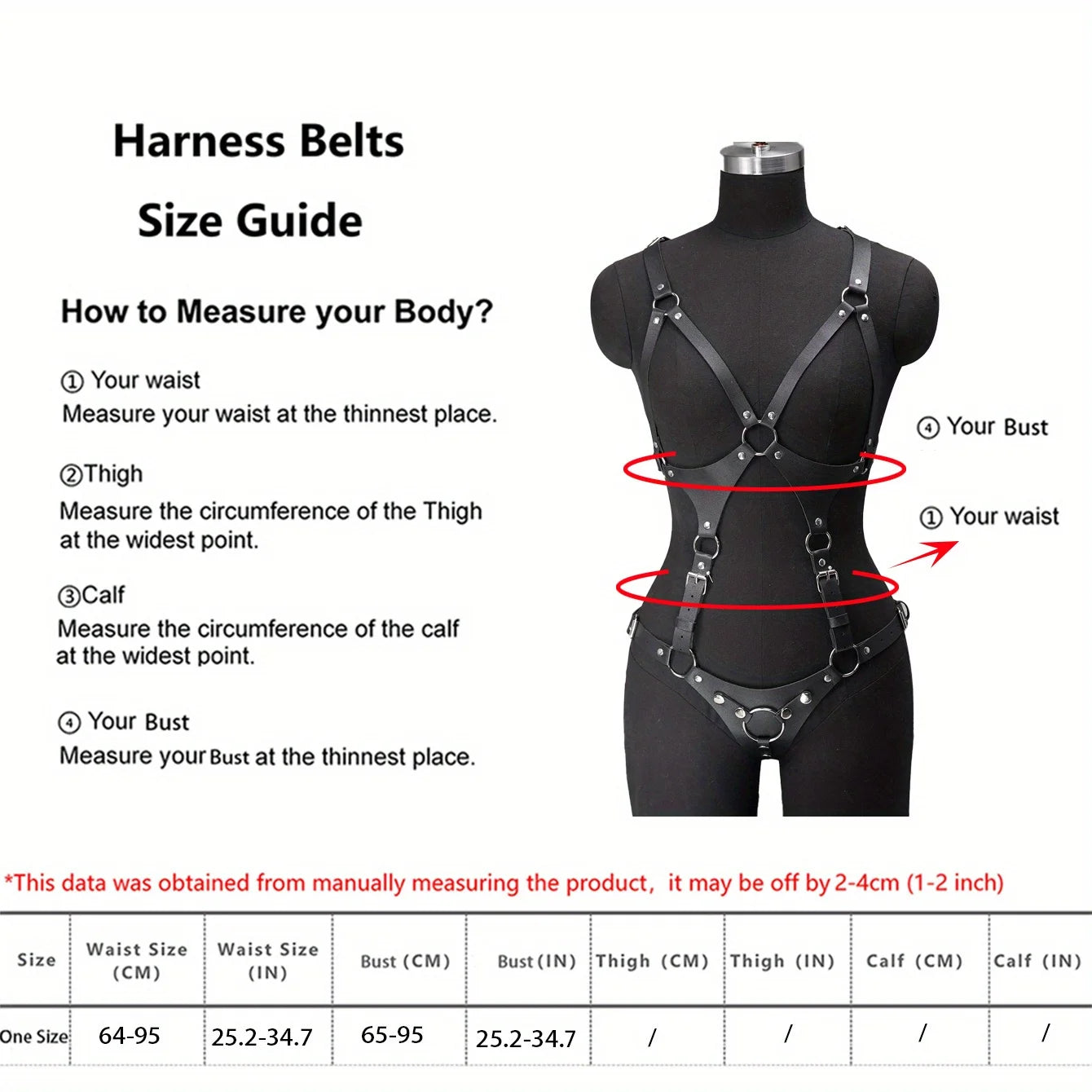 Full Body Leather Harness Daily Outfit Women Body Harness BDSM Lingerie Rave Outfit Bondage Harness Full Body BDSM Lingerie Set