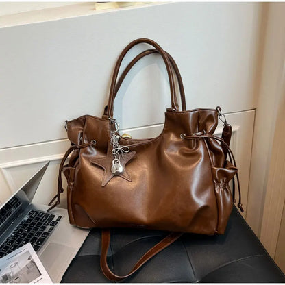 Fashionable Brand Design Tote Bag New Retro Shoulder Bag Casual Large-capacity Crossbody Bags Light Luxury High-end Women's Bags