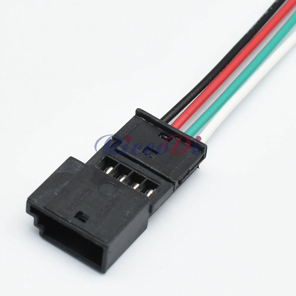 1 Set 4 Pin Automotive Connector Car Ambient Light Door Light Wire Harness Plug 968813-9 838069609 0-1452576-1 968813-1