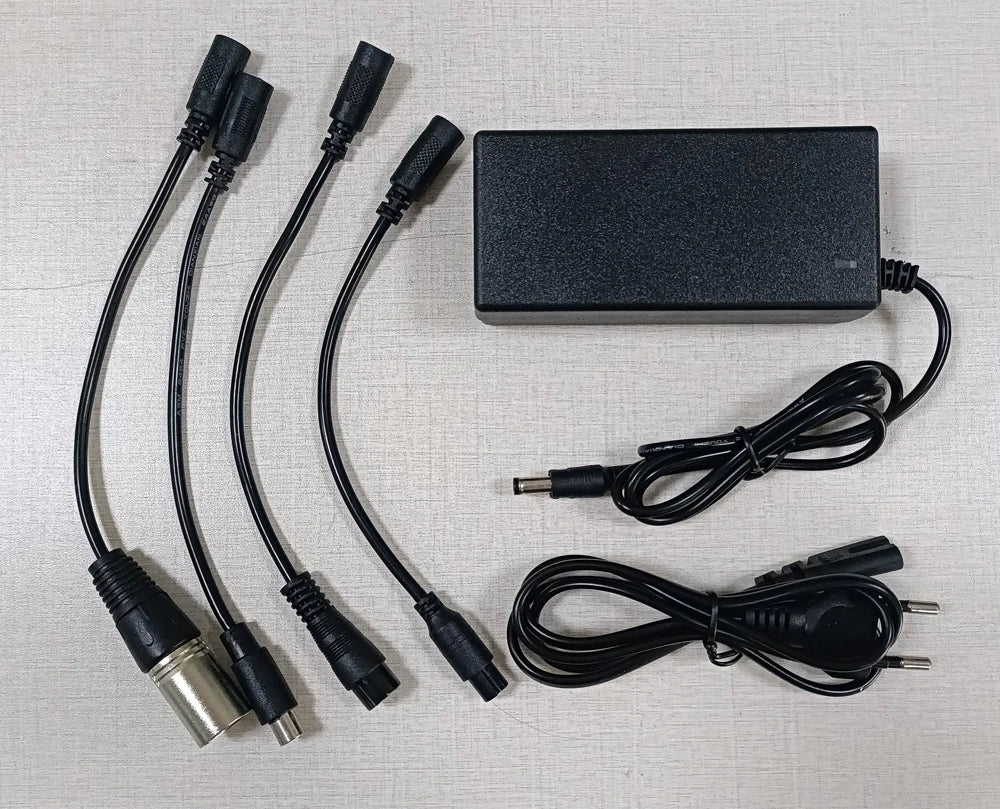 42V 54.6V 2A Battery Power Adapters For Lithium Battery Pack AC100-240V 36V 48V 2A Lithium Battery Charger 5 Plugs EU / US Plug