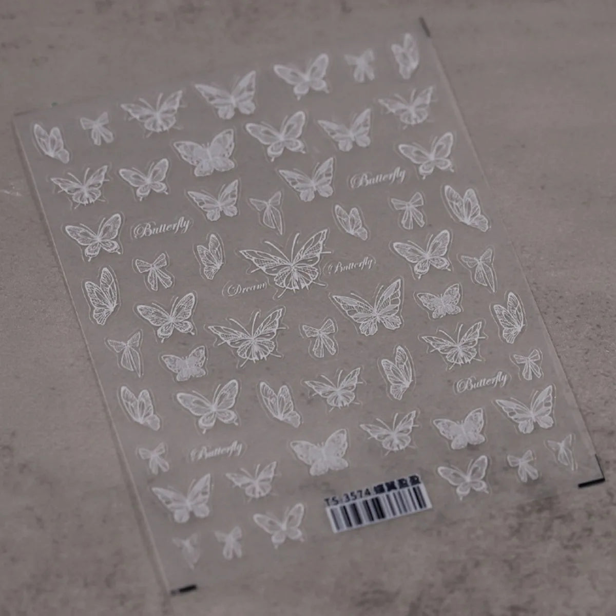 1pcs 5D Japanese Black Butterfly Nail Art Stickers Glitter Shiny Kawaii Self Adhesive Manicure Decorations Tool Decals Accessory