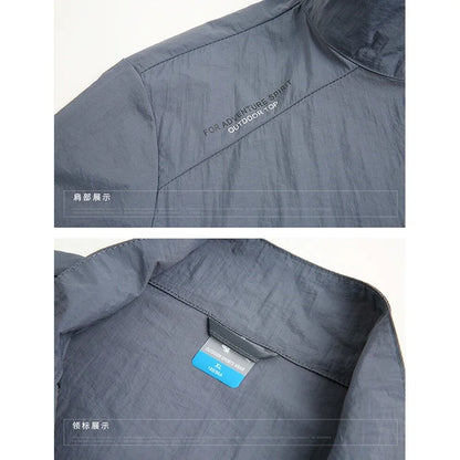 Summer Jackets Men Windbreaker Coats Male Sunscreen Clothing Traveling Camping Jacket Ultrathin Cycling Fishing Tops Hiking Wear