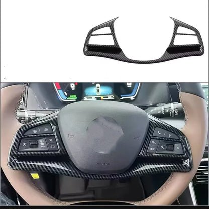 LHD For BYD Tang  EV DMI 2022-2024 ABS carbon Car Style Interior Front Rear Air Vent Outlet Cover Gear Window Control Pane