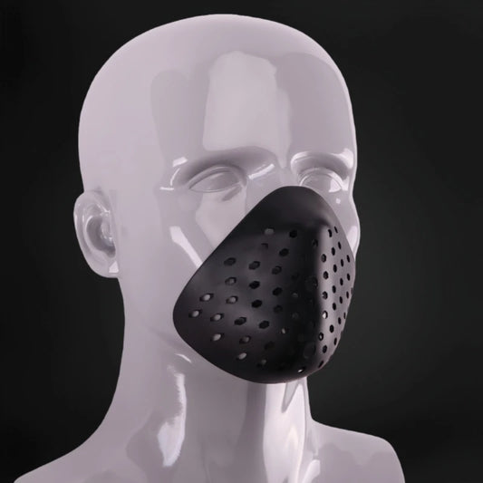 3D Halfface laikiklis Silikoninė kaukė Helovino Cosplay voras Balaklavos – Silikoninis veido apvalkalas Airsoft Dažasvydžio medžioklės apsauga