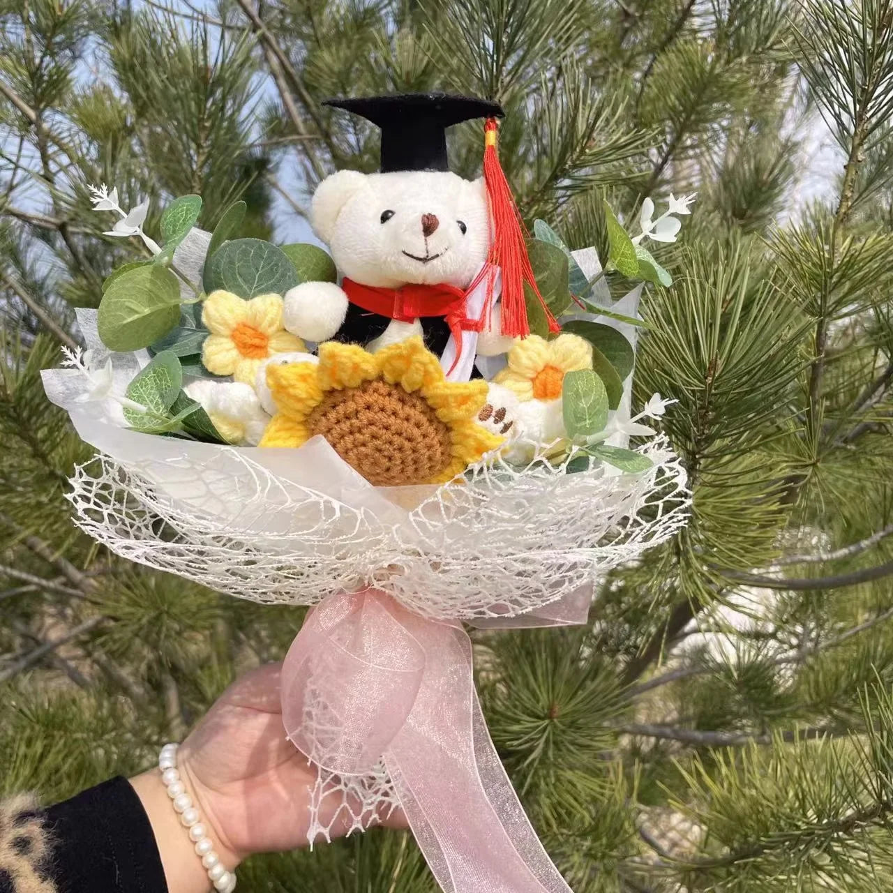 Cartoon Anime Series Hellokitty Kulomi Plush Toys Creative Graduation Bouquet Children's Day Birthday Graduation Gifts For Kids