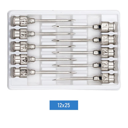1-10Ml Automatic Veterinary Continuous Syringe / 10Pcs Needles Adjustable Animal Vaccine Injection Livestock Pig Cattle Sheep