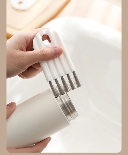 Keyboard Cup Lid Cleaning Brush Kit with Soft Brush and Multi-Function Tools Cleaner Keycap