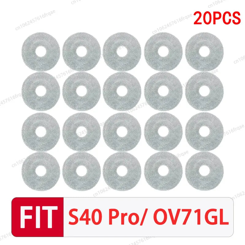 For Xiaomi S40 PRO / OV71GL Robot vacuum cleaner Accessories Main Side Brush Mop Cloth Filter Dust Bag Replacement Spare Parts